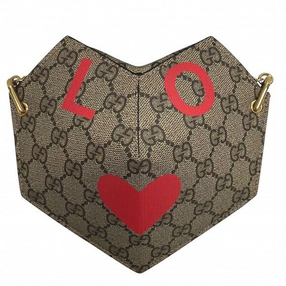 Gucci Small Heart 678131 GG Supreme Shoulder Bag for Women - Picture 1 of 9